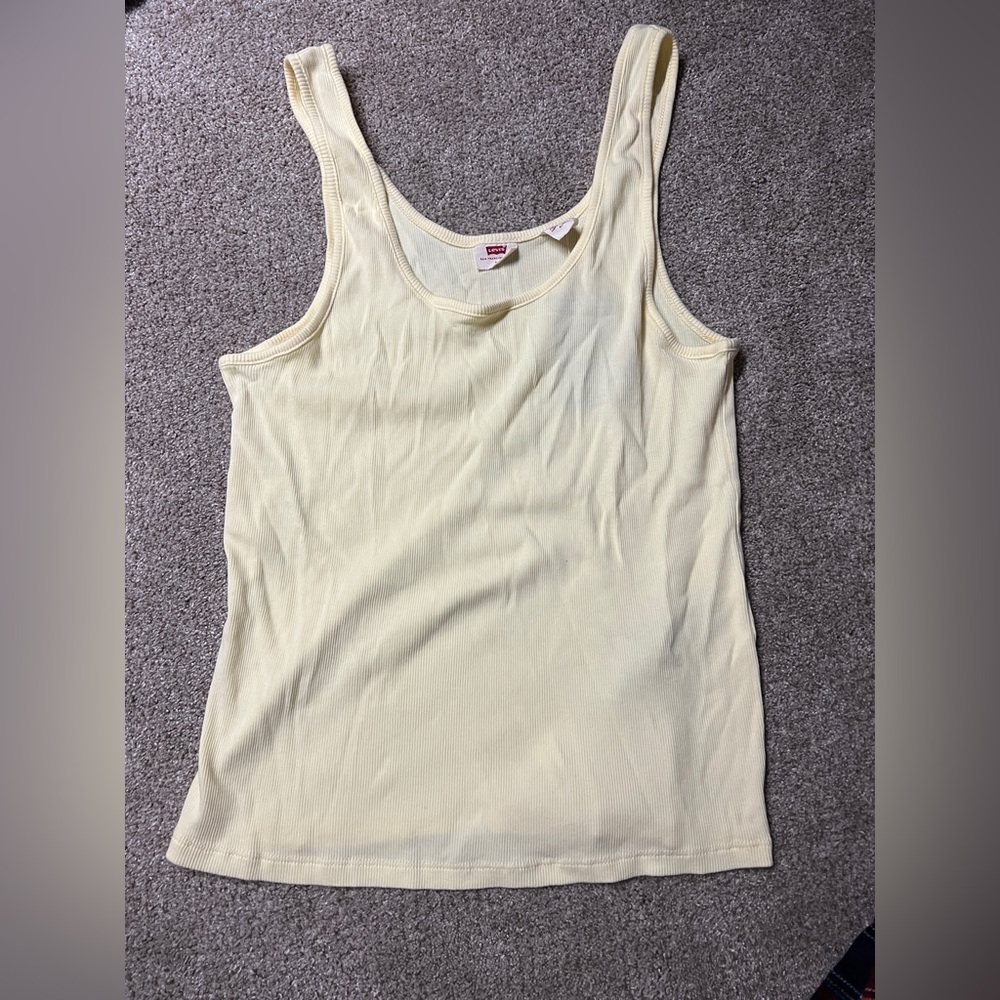 Levi's Yellow Slim Fit Tank Top for Women NWT
